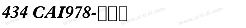 434 CAI978字体转换